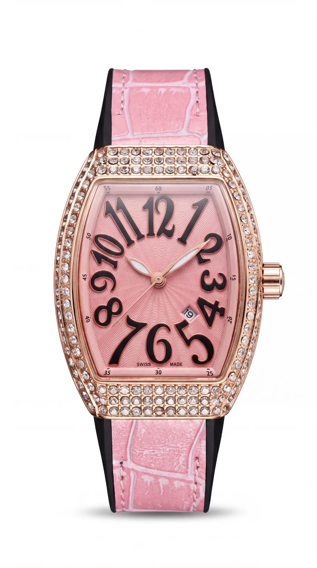 Franck Muller Vanguard Rose Gold Pink Dial 32mm
