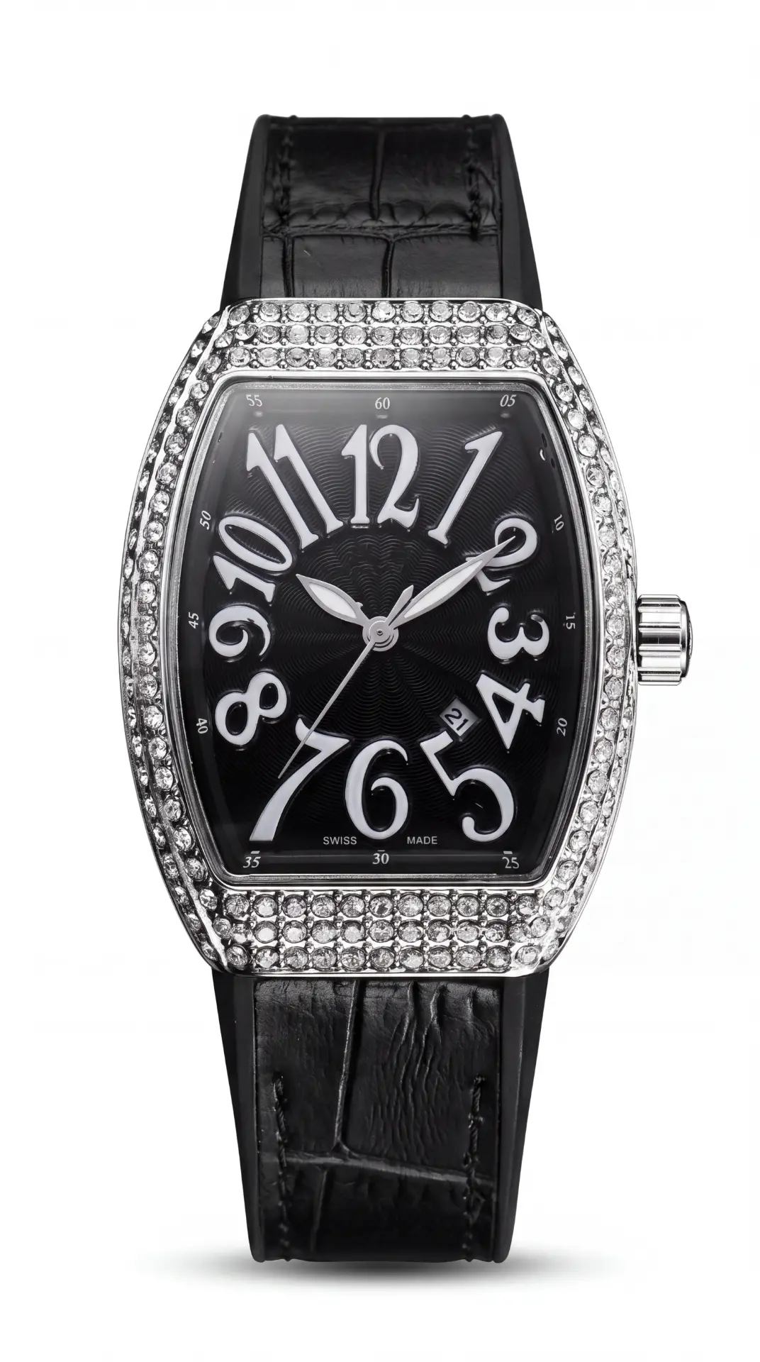 Franck Muller Vanguard Silver Black Dial 32mm