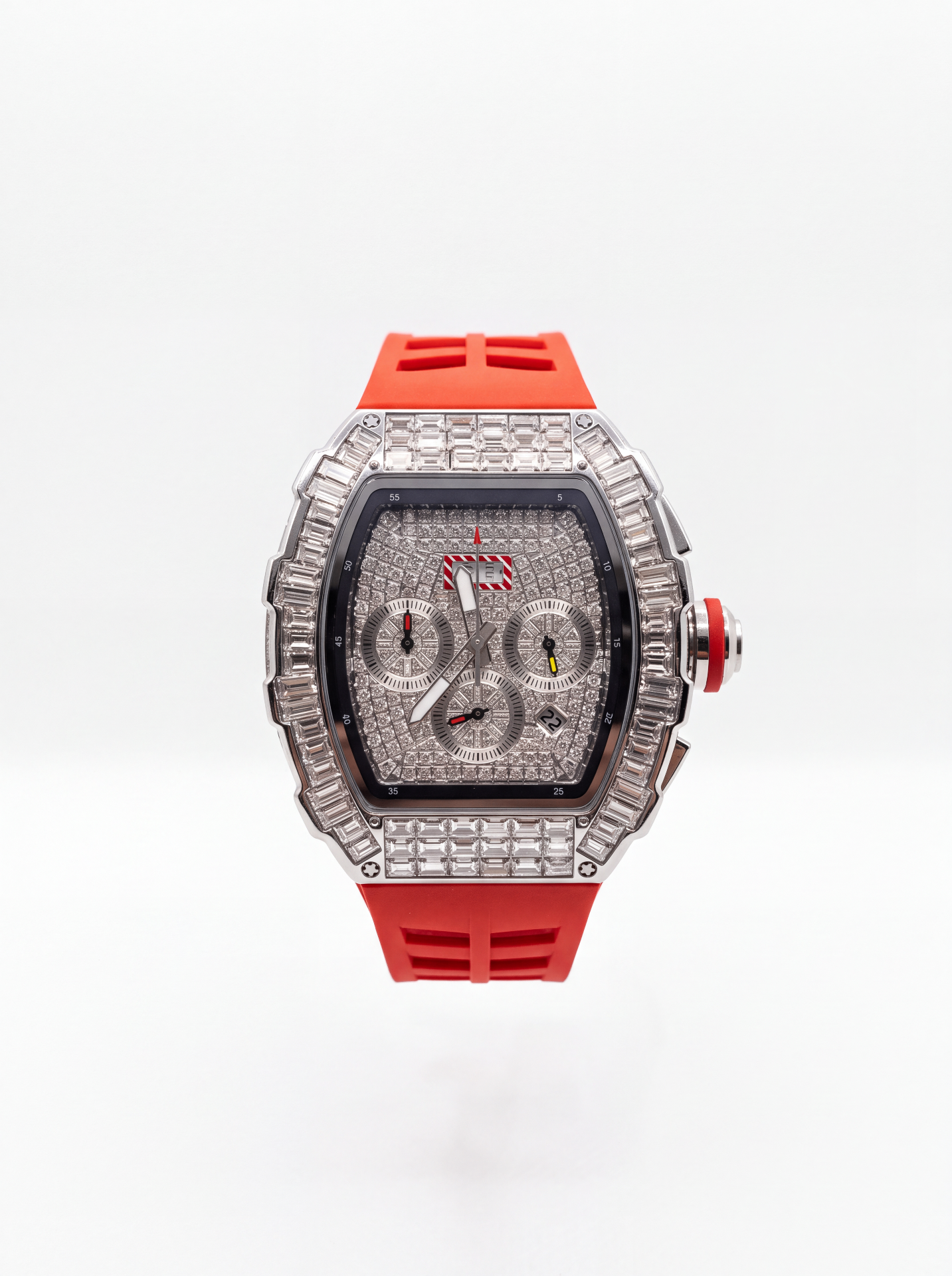 Red & Silver 42mm Bussdown Sport Watch product photo